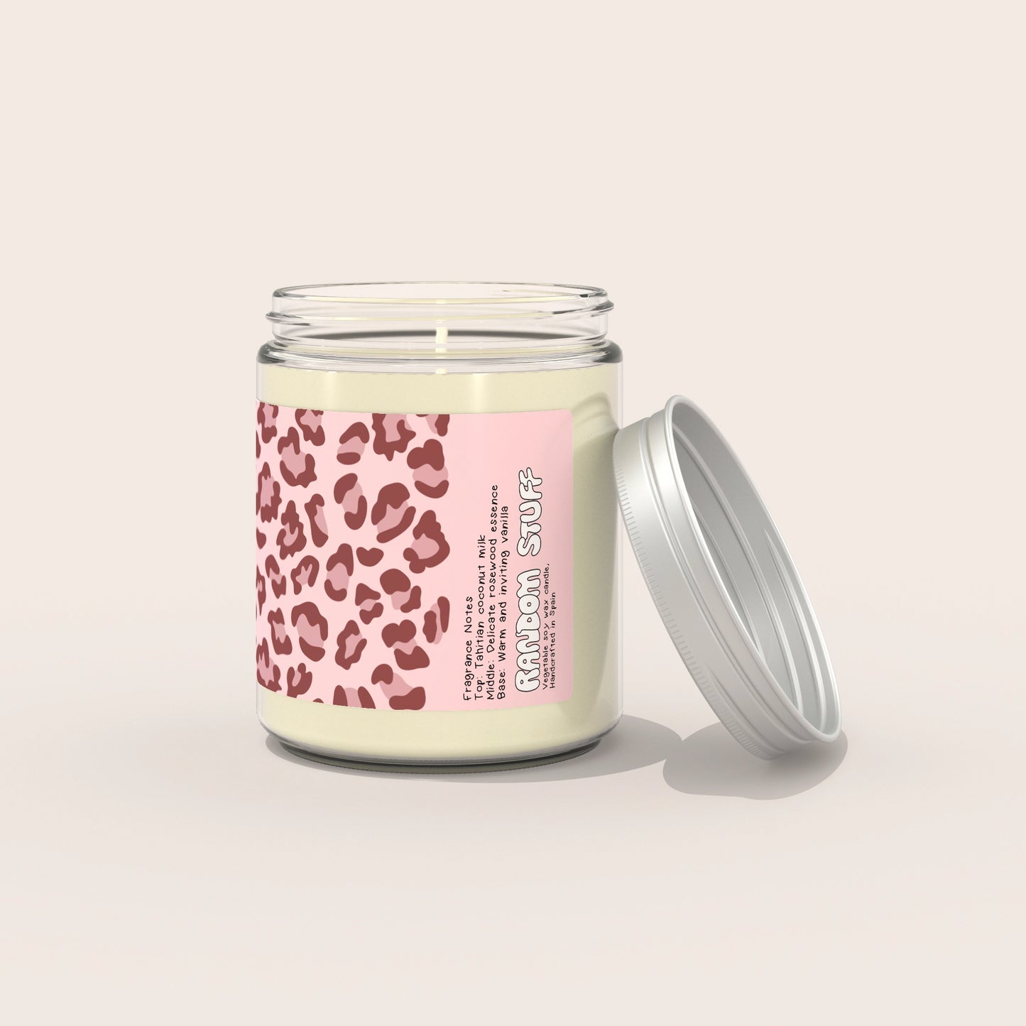 scented candle pink leopard random stuff