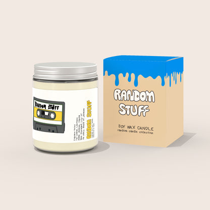 scented candle retro cassette random stuff with box