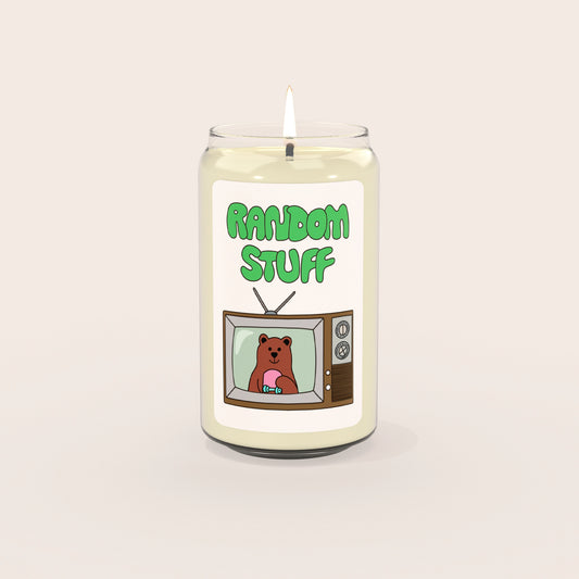 soy wax candle Retro Bear TV Candle Random Stuff