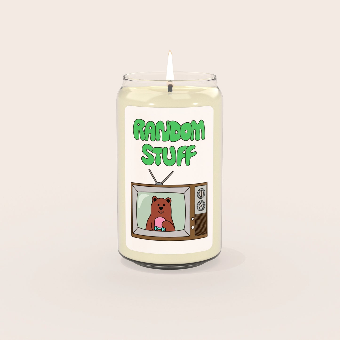 Retro Bear TV Candle 375 g.